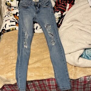 Distressed Blue Women's Jeans